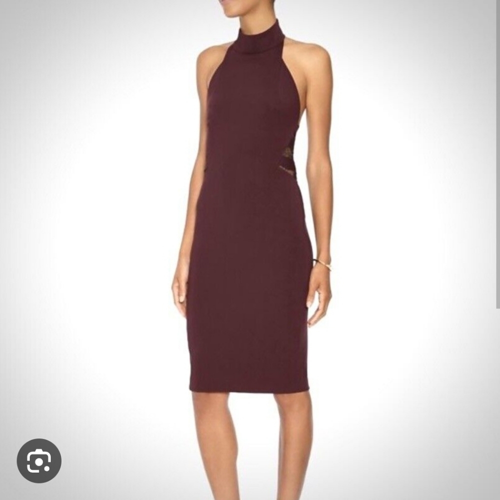 Noam Hanoch Halter Lace Dress